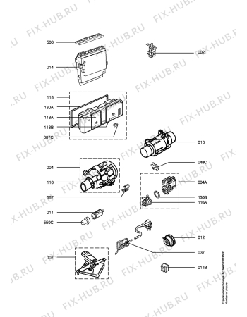 Схема №6 FAV43070VI с изображением Блок управления для посудомойки Aeg 973911235148005